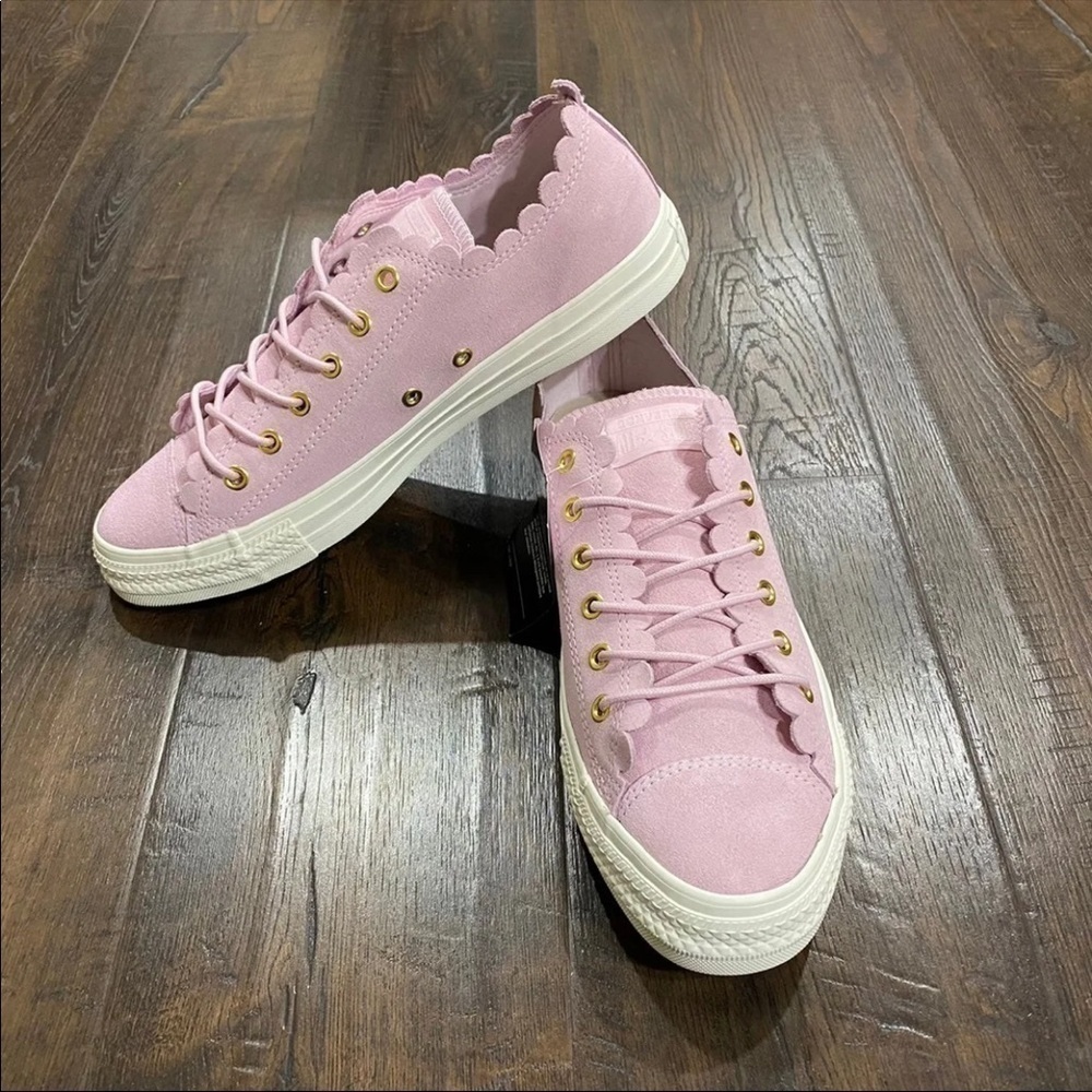 Converse CTAS Low Ox Frilly‎ Thrills Suede Sneaker - Picture 2 of 9